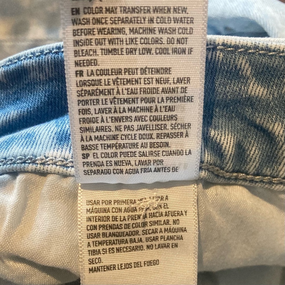 AEO AMERICAN EAGLE Curvy High Rise Denim Jeans Jeggings Distressed Light plus 24 - Picture 7 of 12